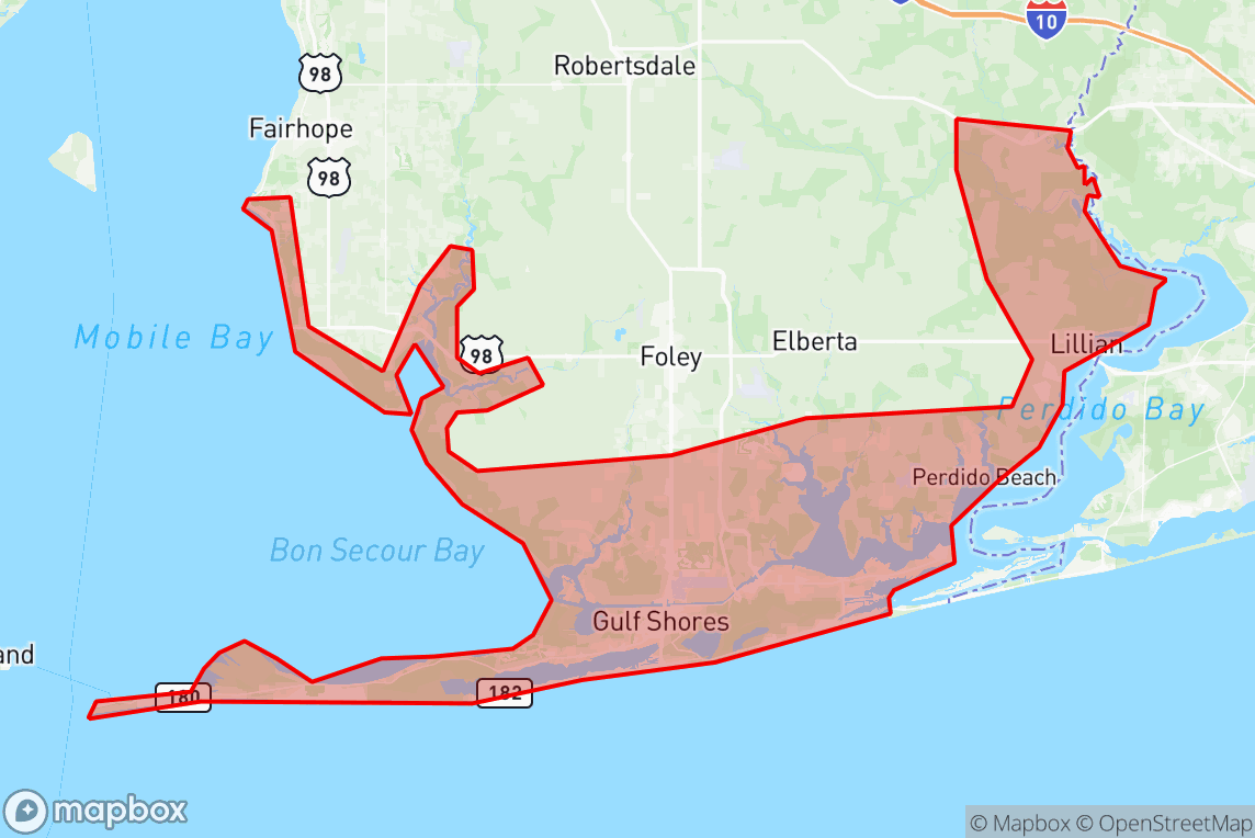 Hurricane Warning issued October 7 at 9:53PM CDT by NWS Mobile AL ...